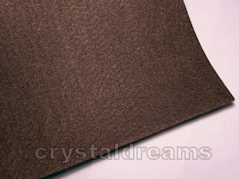 Plancha de fieltro - 1mm espesor - 21x30cm - Brown -  - Crystaldreams Abalorios