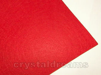 Plancha de fieltro - 1mm espesor - 21x30cm - Red -  - Crystaldreams Abalorios