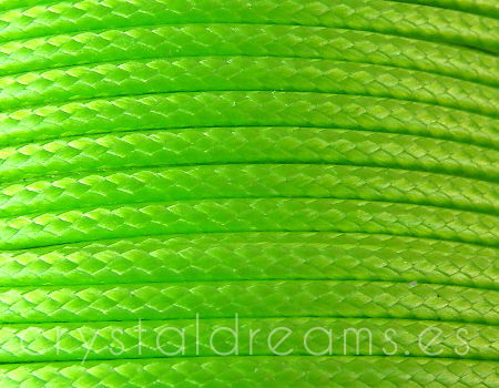 Poliester Encerado 2,5mm - FLUOR GREEN -  - Crystaldreams Abalorios