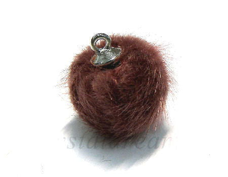 Pom Pom de 15mm - Agujero 1,5mm - Silver/Brown -  - Crystaldreams Abalorios