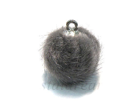 Pom Pom de 15mm - Agujero 1,5mm - Silver/Grey -  - Crystaldreams Abalorios