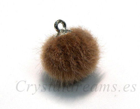 Pom Pom de 15mm - Agujero 1,5mm - Silver/Topaz -  - Crystaldreams Abalorios