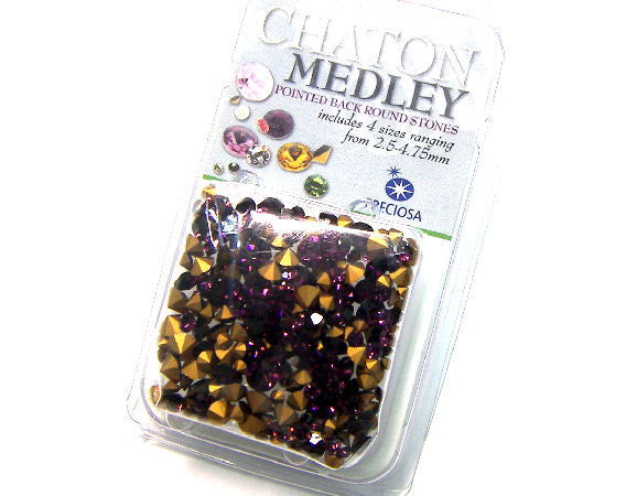 Preciosa® Chaton Medley - 5gr. - 2,5-4,75mm - Amethyst -  - Crystaldreams Abalorios