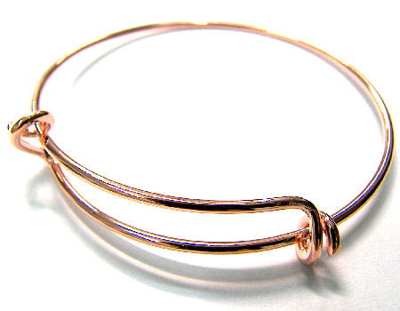 Pulsera Metal regulable 55-65mm - 1,5mm - Rose Gold -  - Crystaldreams Abalorios