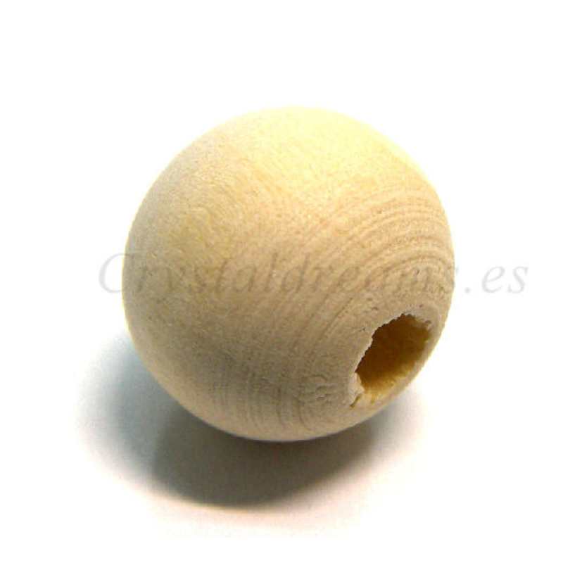 Redonda de madera 12mm - Agujero: 3mm -  - Crystaldreams Abalorios