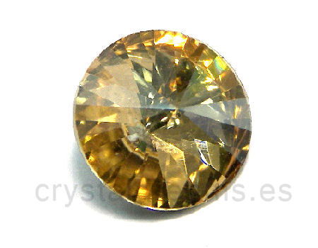 Rivoli Crystaldreams 12mm - Crystal Golden Shadow Silver Foiled -  - Crystaldreams Abalorios