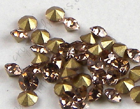 SS08 Strass Rhinestone - color Colorado Topaz -  - Crystaldreams Abalorios