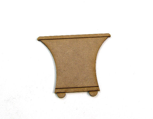 Silueta de DM para decoración 10x8cm Flowerpot -  - Crystaldreams Abalorios