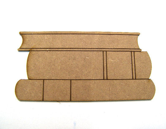 Silueta de DM para decoración 17x9cm Books -  - Crystaldreams Abalorios