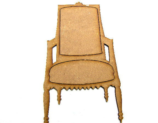 Silueta de DM para decoración 20x11cm Sillón -  - Crystaldreams Abalorios