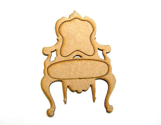 Silueta de DM para decoración 20x13cm Sillón -  - Crystaldreams Abalorios