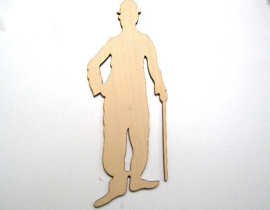 Silueta de madera para decoración 25x9 Chaplin -  - Crystaldreams Abalorios