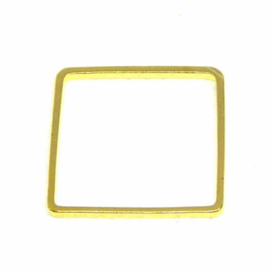 Soporte Brick Stitch Miyuki Square 20mm golden Espesor: 1mm -  - Crystaldreams Abalorios