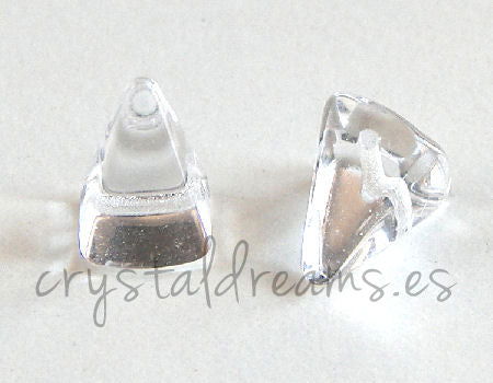 Spike cuadrados Agujero: 1mm - 11x7mm - Crystal -  - Crystaldreams Abalorios