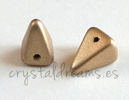 Spike cuadrados Agujero: 1mm - 11x7mm - Light Gold Mate -  - Crystaldreams Abalorios