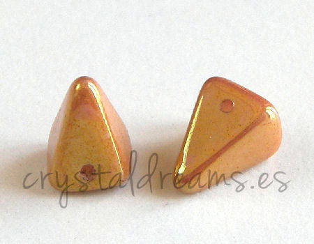 Spike cuadrados Agujero: 1mm - 11x7mm Opaque Rose Gold ceramic -  - Crystaldreams Abalorios