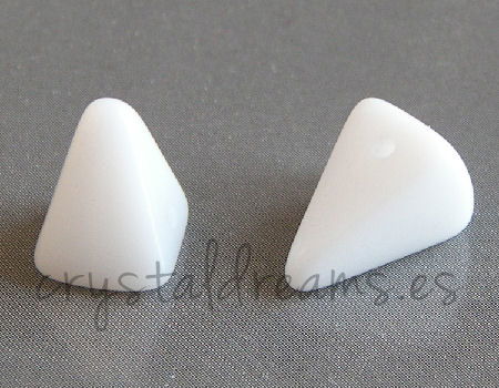 Spike cuadrados Agujero: 1mm - 11x7mm White Alabaster -  - Crystaldreams Abalorios