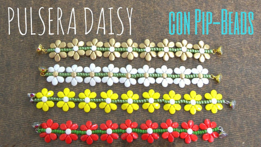 TUTORIAL Pulsera Daisy con Pip-Beads -  - Crystaldreams Abalorios