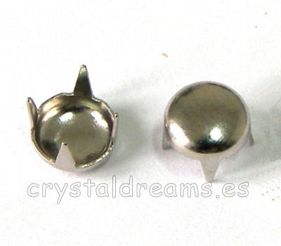 Tachuela redonda 5x2mm Platinum -  - Crystaldreams Abalorios