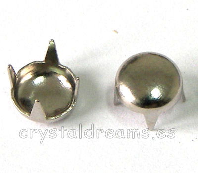 Tachuela redonda 7x2mm Platinum -  - Crystaldreams Abalorios