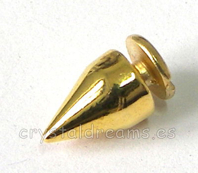 Tachuelas 10x6mm Agujero tornillo:2,5mm Golden -  - Crystaldreams Abalorios