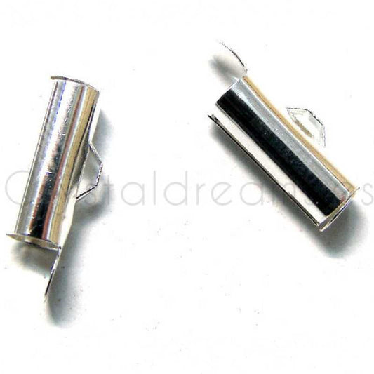 Terminales a deslizar 13x4,5mm - Agujero:1,5mm Silver -  - Crystaldreams Abalorios