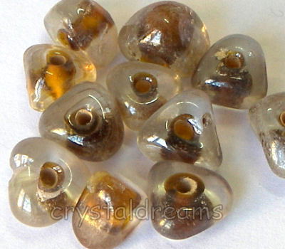 Triangular 7x7mm "Brown" 10 gr.- 20 unidades - Agujero: 1,3mm -  - Crystaldreams Abalorios