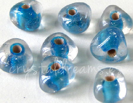 Triangular 7x7mm "Light Blu 10 gr.- 20 unidades - Agujero: 1,3mm -  - Crystaldreams Abalorios