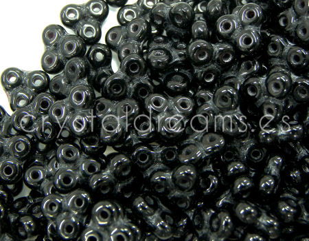 Trinity Beads 6x6mm - 5gr. - Jet -  - Crystaldreams Abalorios