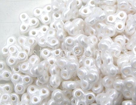 Trinity Beads 6x6mm - 5gr. - Pastel White -  - Crystaldreams Abalorios