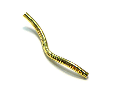 Tubo Dorado Twister 20mm Agujero: 0,7mm -  - Crystaldreams Abalorios