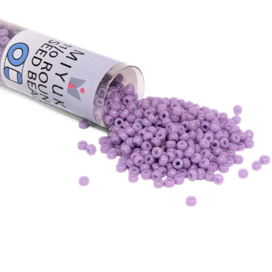 Tubo Rocallas Miyuki 11/0 Duracoat Opaque Dyed Lilac Color 4486 -  