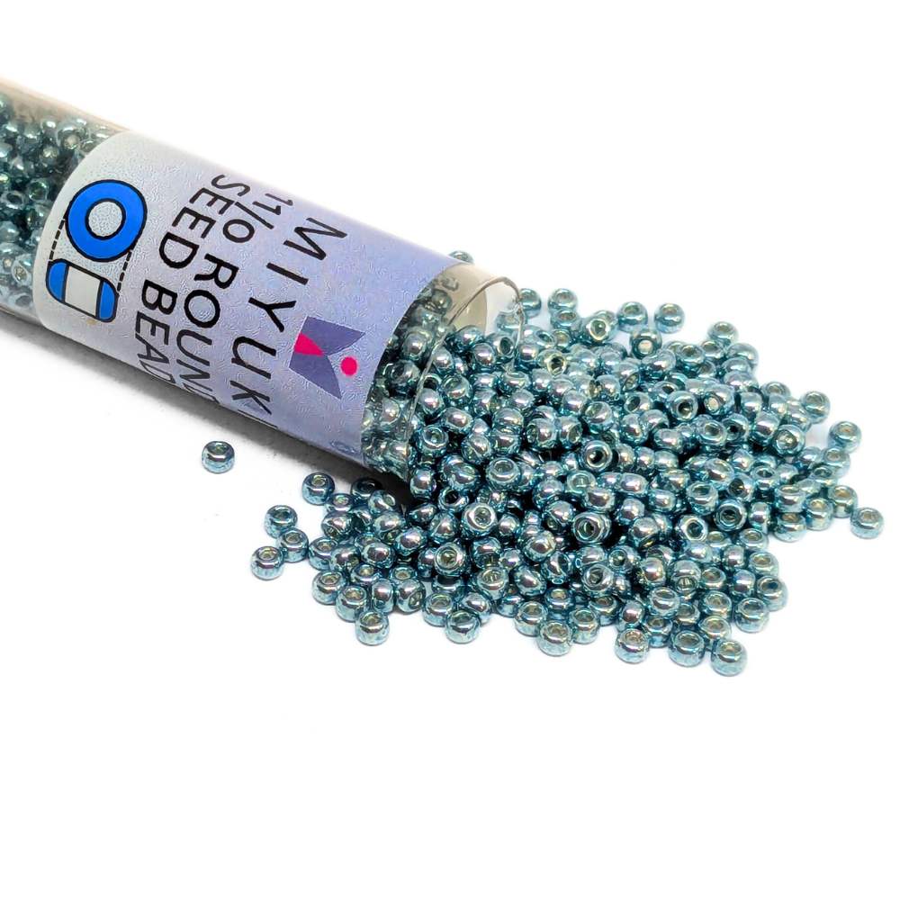 Tubo Rocallas Miyuki 11/0 "Galvanized Dark Blue Gray" Color 1059D -  
