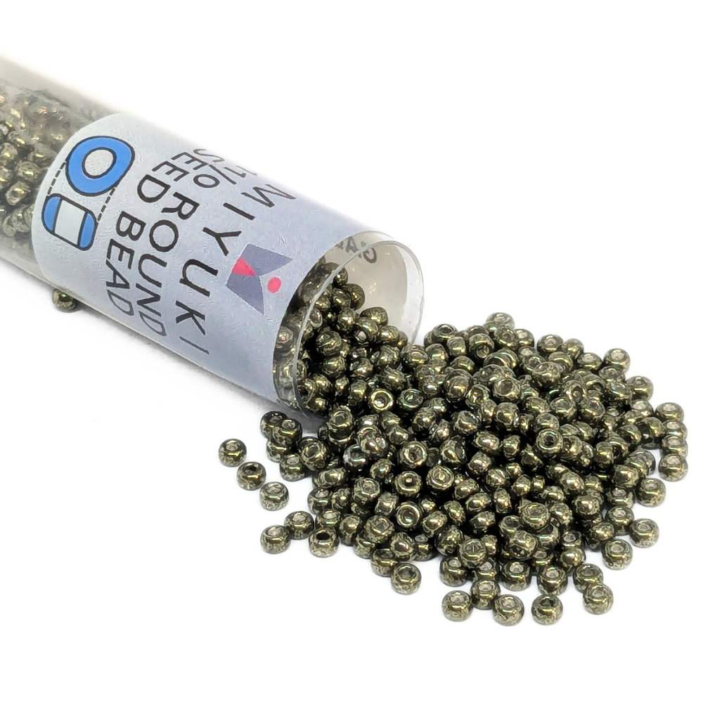 Tubo Rocallas Miyuki 11/0 "Galvanized Dark Steel" Color 1087 -  