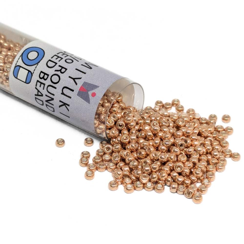Tubo Rocallas Miyuki 11/0 "Galvanized Light Beige" Color 1072L -  