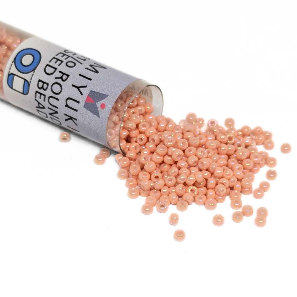 Tubo Rocallas Miyuki 11/0 Semi Matte Opaque Salmon 596 -  