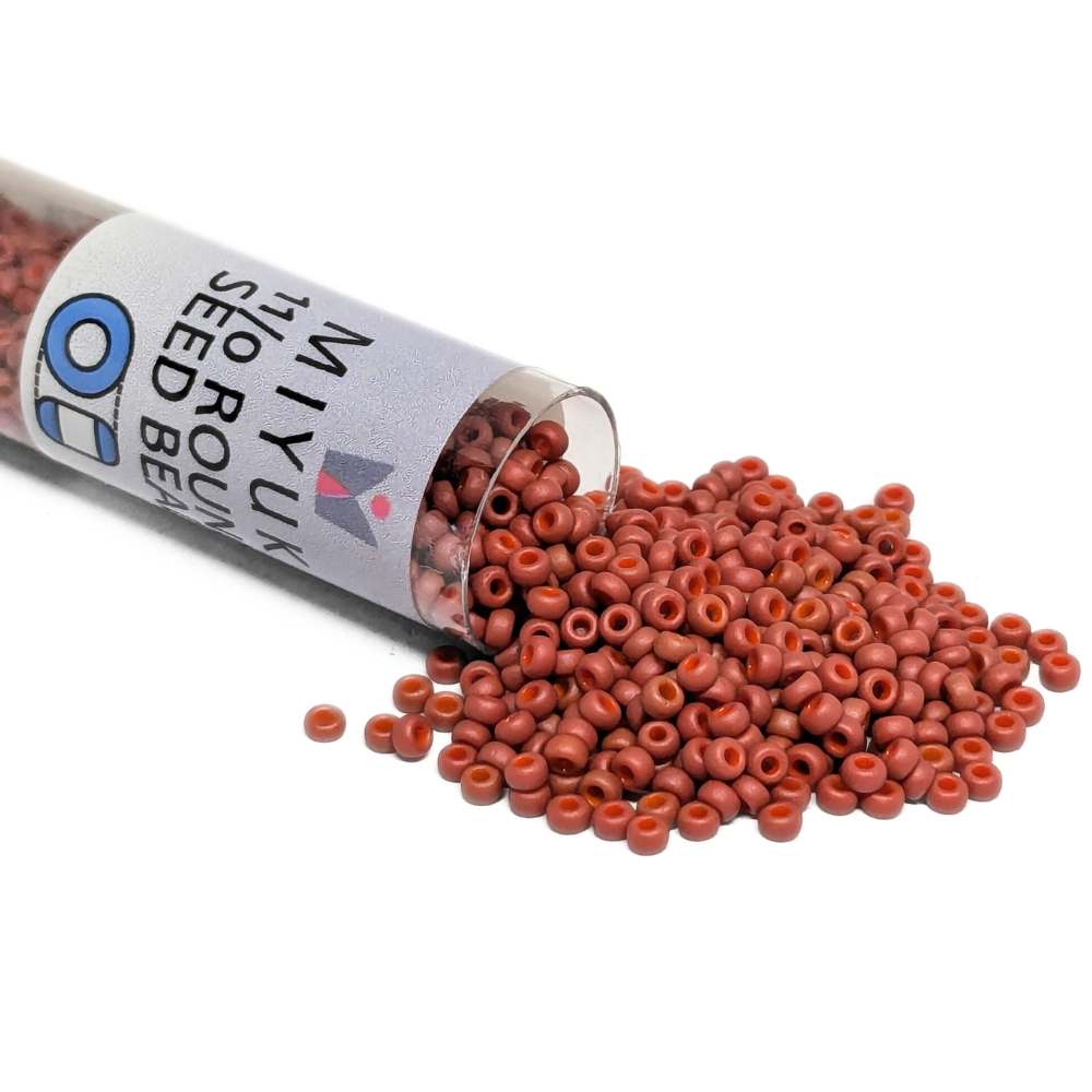 Tubo Rocallas Miyuki 11/0 "Terracotta" Color 1236 -  
