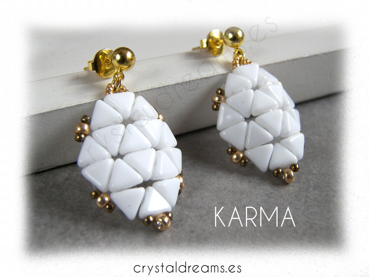 Tutorial Pendientes Karma -  - Crystaldreams Abalorios