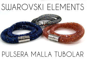 Tutorial Pulsera de Malla con Swarovski Elements - Doble vuelta -  - Crystaldreams Abalorios