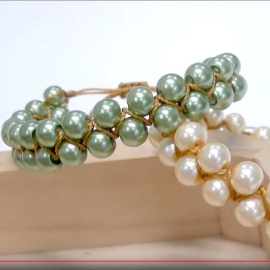 Tutorial Pulsera trenzada con Abalorios e hilos -  - Crystaldreams Abalorios