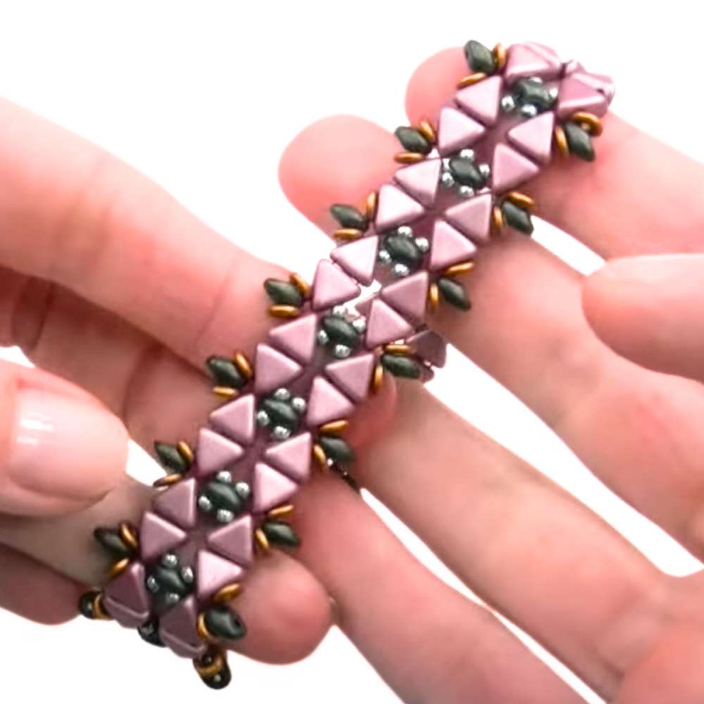 Tutorial como hacer una Pulsera Siena con cuentas Kheops - con Video -  - Crystaldreams Abalorios