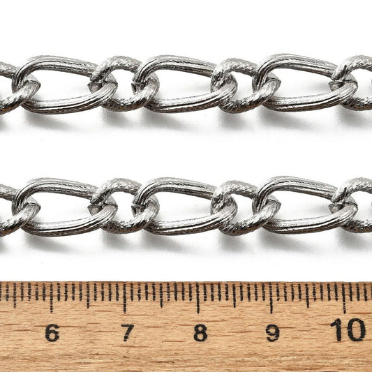 Cadena torcida de acero inoxidable 304 14,5 × 8 × 2 mm