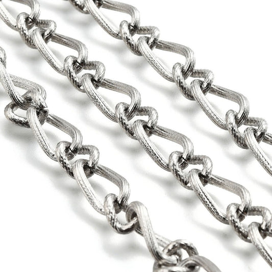 Cadena torcida de acero inoxidable 304 14,5 × 8 × 2 mm