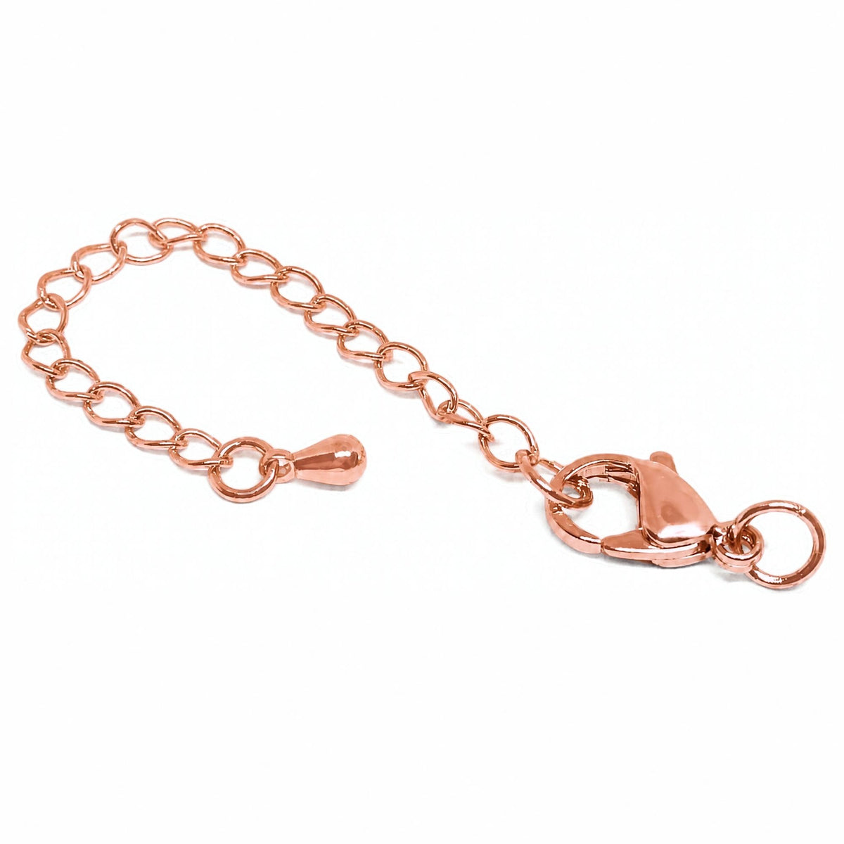 Cierre Mosqueton cadena 42mm chapado Oro Rosa