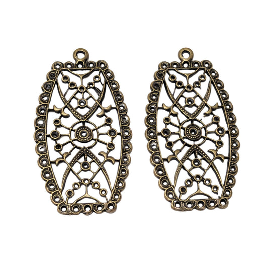 Entrepiezas chandellier bronce