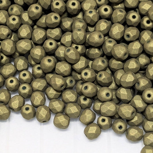 10x Facetadas 4mm TWILIGHT DARK SAGE