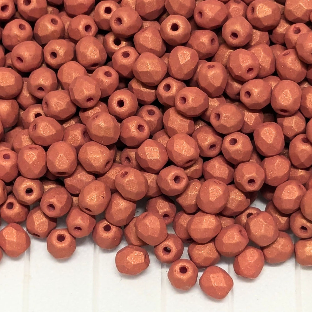 10x Facettes 4mm TWILIGHT TERRACOTTA BLAZE