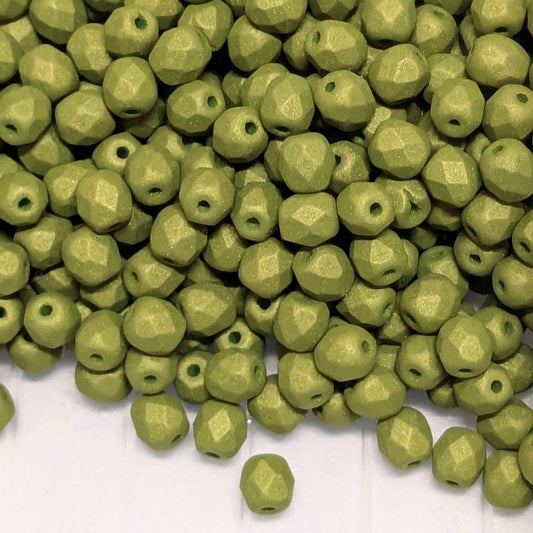 10x Facetadas 4mm TWILIGHT VERDANT GLOW