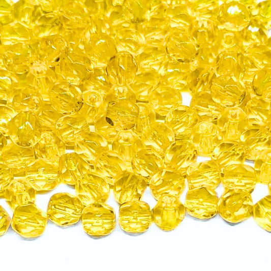 10x Facetadas 4mm LEMON -  - Crystaldreams Abalorios