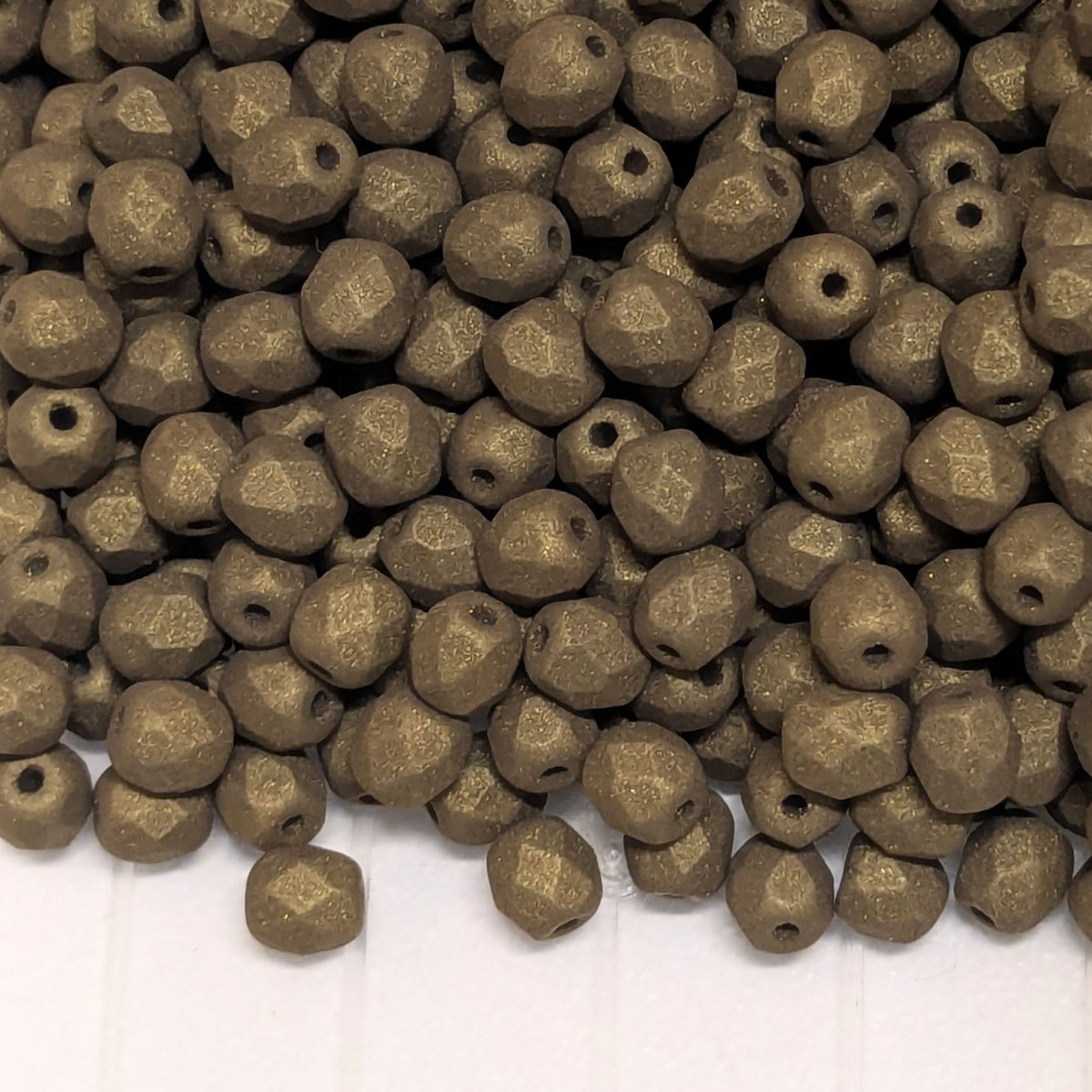 10x Facetadas 4mm TWILIGHT MOSSY BARK